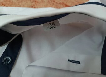 Oblek a košeľa na prijímanie 152 TOP stav - 9