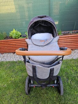 Predám kočík 2v1 RIKO Basic antracit + vajíčko a isofix zákl - 9