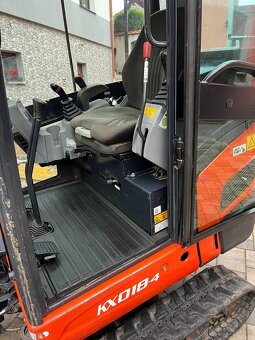 minibager KUBOTA KX018-4 / hydr. rychloupínák / 3x lopata - 9
