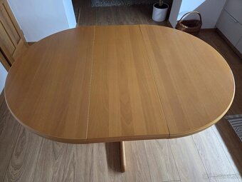 Rozkládací masívny jedálenský stôl - 9