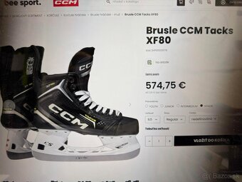 UPLNE NOVE POLOPROFI KORCULE CCM TACKS XF80 SENIOR - 9