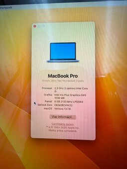 MacBook Pro 13 2017 i5 / 8GB RAM / 256GB SSD - 9