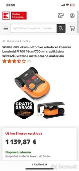 Robotická kosačka Landroid M700 WR142E - 9