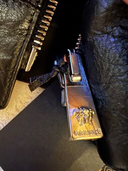 Pánska luxusná kožená vesta Versace - 9