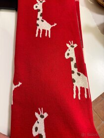 Krásna červená deka s motívom zebry pre detičky, Nová - 9