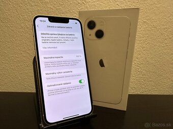 iPhone 13 Mini Biely 100% Zdravie Batérie TOP STAV - 9