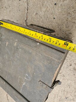 Vojenska drevena krabica bedňa 6. - 9