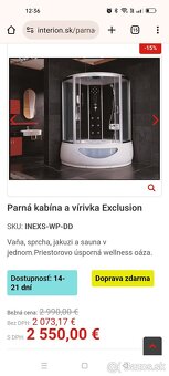 Luxusný sprchovací box s vírivou vaňou - 9