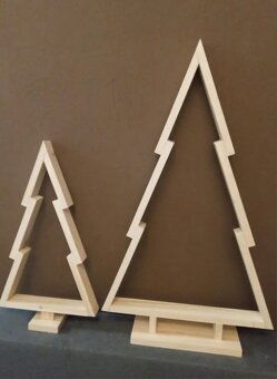 Drevený vianočný stromček - 9