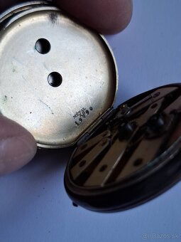 Staré vreckové hodinky 2 - strieborný obal - 9