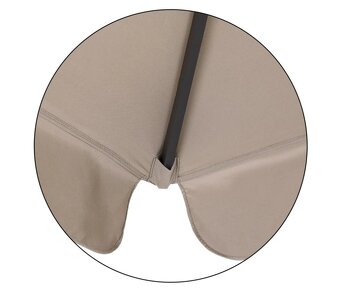 Záhradný slnečník Maui 330 cm taupe - 9