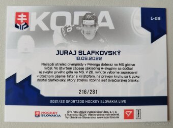 Hokejové kartičky - SLAFKOVSKÝ, REGENDA, NEMEC - 9