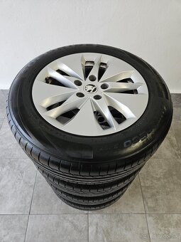 ‼️Alu disky Škoda Octavia 16" +☀️letné pneu 205/60 R16 - 9