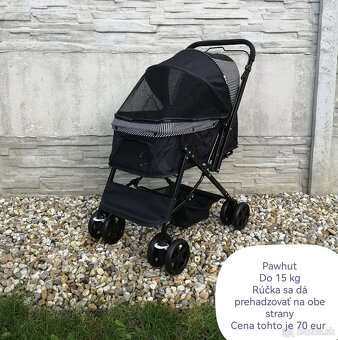 Kočíky pre psy Pawhut - 9