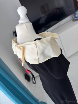 Moskada saty vestido cuello talianske luxusne saty - 9