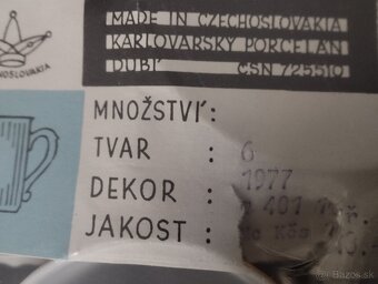 Originálne zabalený porcelán - 9
