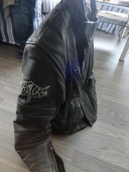 MOTO BUNDA "Wintex" - dámska kožená + moto rukavice - 9