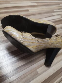 Dámske spoločenské zlaté šaty - 9
