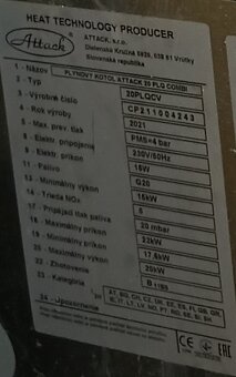 Plynový kotol Attack 20 PLQ Combi+čerpadlo+trojcestný ventil - 9