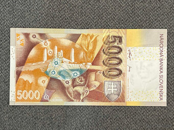 Slovenské bankovky 5000 SK - 9