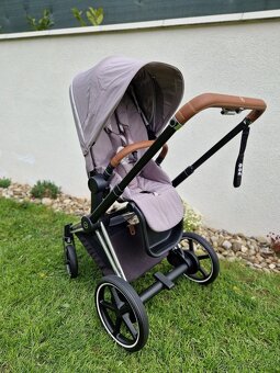 Dvojkombinácia Cybex ePriam Chrome Brown + Seat Platinum - 9
