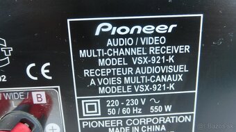 Pioneer VSX-921 – 7.1 AV receiver | HDMI . - 9