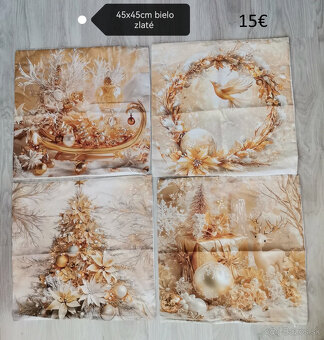 Vianočne obliečky 45 x 45cm NOVE - 9