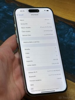 iPhone 16 Pro Max 256gb White 100% bateria - 9