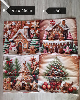 Perníčkové Vianoce ,obliečky ,vence na dvere NOVE - 9