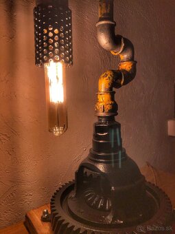 Industriálna lampa - STEAMPUNK IV - 9