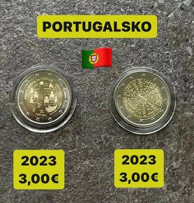 Euromince - pamätné dvojeurové mince Portugalsko - 9