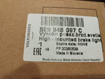 Škoda Octavia 3, Superb 3 - tretie LED brzdové svetlo. - 9