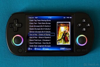 Nová konzola Anbernic RG40XX H WiFi Black ▬ Super SONY PSP - 9