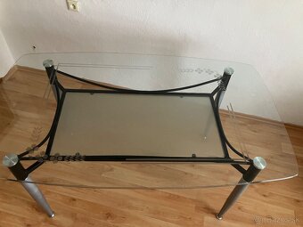 Veľký sklenený jedálenský stôl - 9