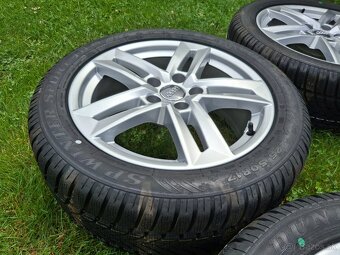 17" ALU orig AUDI 5x112 + zimné 225/50 r17 Dunlop NOVÁ SADA - 9