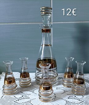 Retro karafy + poháre - 9