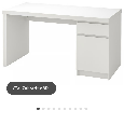Predám biely stol Ikea Malm - 9