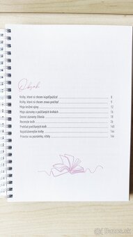 Nový Knižný diár zápisník pre knihomoľov 180 str. Dream&live - 9
