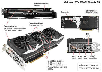 🚀 Herná grafika GAINWARD PHOENIX RTX 2080 Ti 11GB 🚀 - 9
