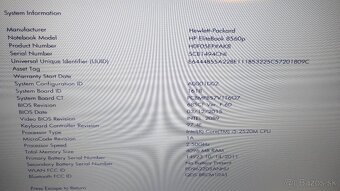 Predám notebook HP EliteBook 8560P - 9
