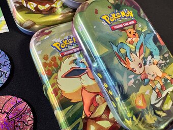 Prismatic Evolutions - 8x Mini Tins + 8x Mince + 8x Art - 9