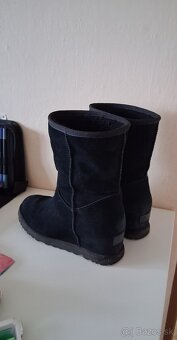 Čižmy kožené originál UGG snehule topánky ovčia vlna - 9