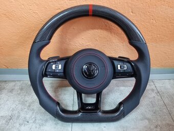 VOLANT VOLKSWAGEN R RLINE GTD GTI - KOZA / KARBÓN - 9