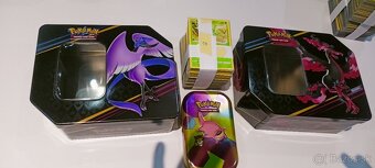 Pokémon sety - karty + plechovky - 9