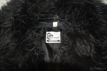 Vlneno-kašmírový kabát s kožušinkou, veľ. L/42 - 9