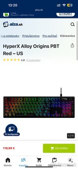 Klávesnica Hyperx alloy origins - 9