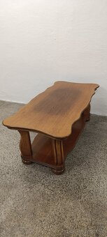 Rustikální konferenční stolek, nábytek z masívu - 9