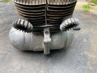 Jawa 350/354 Pulbuben - motor dvoupáka + štítek 1955 - 9