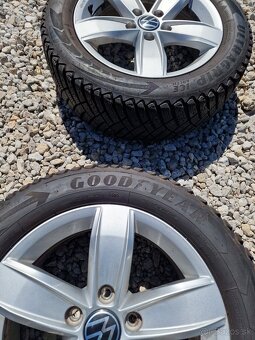5x112 R16 orig. Volkswagen T-Roc + 205/60 R16 zimné sada - 9