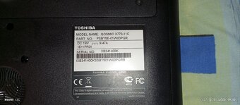 toshiba qosmio x770 - 9